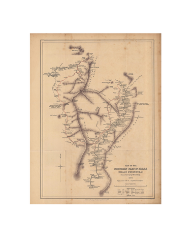 Map of the Northern Part of Perak (1882) (Reproduced Map)
