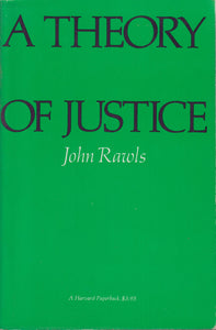 A Theory of Justice (1st edition of Harvard paperback)