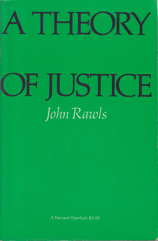 A Theory of Justice (1st edition of Harvard paperback)