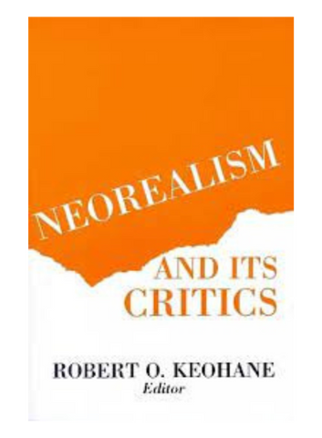 Neo-Realism and Its Critics